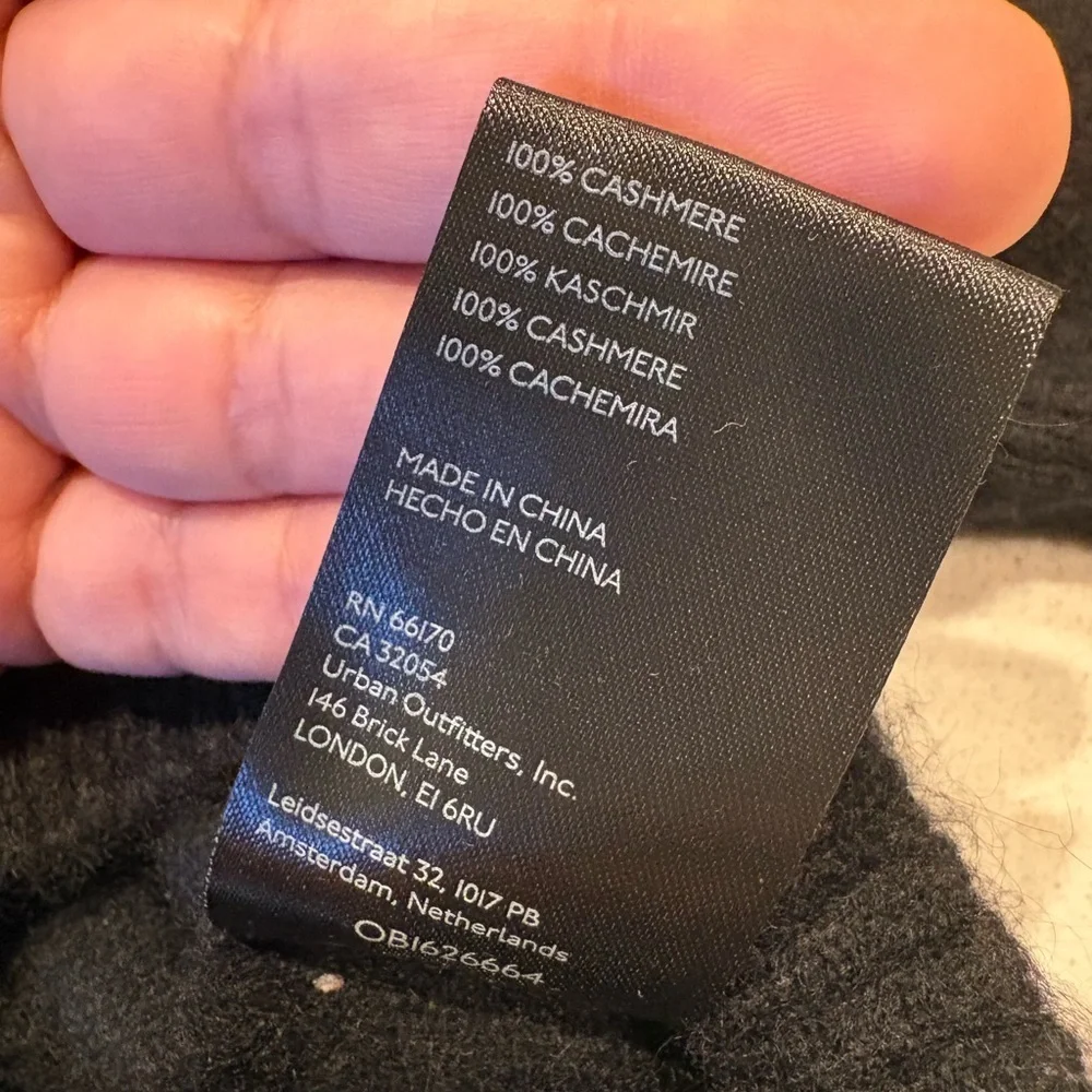 Free People Staycation Cashmere Sweater In Black Size XS